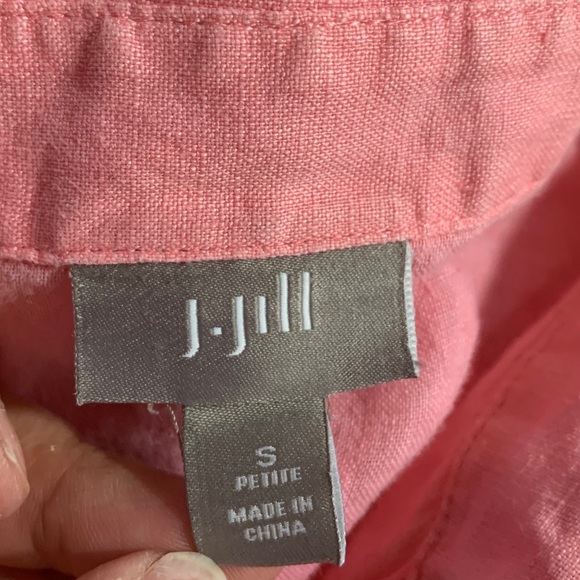 J. Jill Long Sleeve Button Down Linen Top - Picture 4 of 6